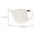 thumbnail image 4 of MasteelfCA Ceramic Teapot Delicate Durable Tea Kettle Tea Making Pot Tea Pot with Strainer, 4 of 7