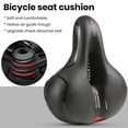 thumbnail image 4 of LJNYFDC Soft And Elastic Bicycle Seat Comfortable Bike Seat Memory Foam Cushion Shock Absorption Reflective Strip Wide Bicycle Saddle Replacement for Enhanced Riding, 4 of 7