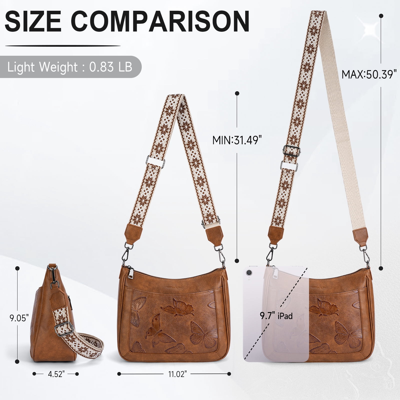 APHISON Trendy Crossbody Bags for Women Small Shoulder Handbags, Ladies Classic Messenger Bag Crossbody Purse with With Adjustable Shoulder Strap