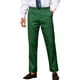 thumbnail image 1 of Pantalones de patrón de espiga INSPIRE CHIC para hombre, corte slim, pantalones de vestir a cuadros en verde y negro, talla 36, 1 of 1