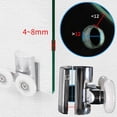 thumbnail image 4 of Bgsha Roues 23mm Haut Bas Rouleaux de Porte de Douche Haut et Bas, 4 of 9