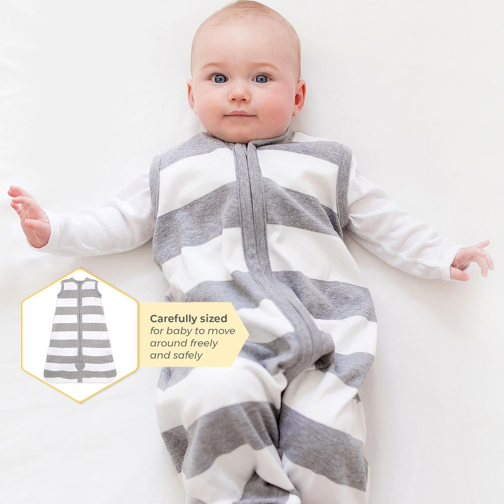 Burts Bees Baby Beekeeper Sleep Wearable Blanket - Lightweight 0.5 TOG Sack