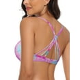 thumbnail image 4 of RELLECIGA Women's Push Up Bikini Top Twist Front Underwire Bathing Suit, 4 of 6