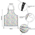 thumbnail image 3 of Colorful Gradient Dinosaurs Silhouettes Pattern Kids Aprons for Girls and Boys,Adjustable Neck Strap Toddler Aprons for Kids Cooking Baking, 3 of 6