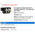 thumbnail image 2 of Air Suspension Solenoid Valve Unit - Compatible with 2015 - 2017 Mercedes-Benz S550e 2016, 2 of 2