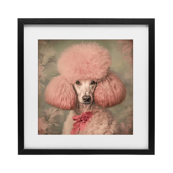 Stupell Industries Miss Baroness Blush Black Framed Print Under Glass, design by Tina LeCour