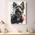 thumbnail image 4 of Skye Terrier Dog Canvas Wall Art Prints,Watercolor Dog Art Canvas Painting Poster,Pet Canvas Painting Puppy Artwork 8x12 inches, 4 of 6