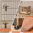 thumbnail image 5 of Yaheetech 40" W Industrial Multi-functional Wooden Dog Crate,Rustic Brown, 5 of 7