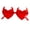Red, variant on Devil Horn Heart Sunglasses for Teens Girls Party Rhinestone Frame Lens Funny Trendy Fashion Carnivals Decorations
