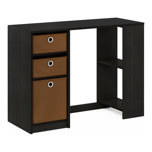 Pemberly Row Modern Engineered Wood Computer/Study Desk in Espresso