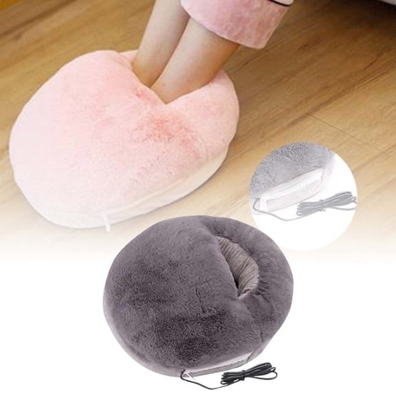 Electric Heated Foot Warmers USB Portable Heating Slippers, Rechargeable Foot Warmer with Adjustable Temperature for Indoor Under Desk Home Office Use Personal Feet Warmth
