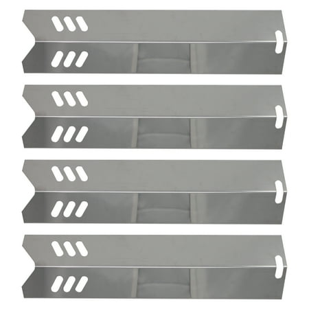 4-Pack BBQ Grill Heat Shield Plate Tent Replacement Parts for Backyard Grill BY14-101-001-02 - Compatible Barbeque Stainless Steel Flame Tamer  Flavorizer Bar  Vaporizer Bar  Burner Cover 15
