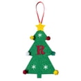 thumbnail image 1 of Ihhxbz Home Decor, Decorations 2024 New Christmas Tree Decorations Mini Christmas Tree Embroidery English Letter Christmas Pendant Small Pendant, 1 of 2