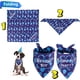 thumbnail image 5 of Bandana de cumpleaños para perro, sombrero de cumpleaños para perro, bufandas, globo de bandera con lindos suministros para fiesta de cumpleaños para perrito (juego de 11 piezas) (azul), 5 of 5