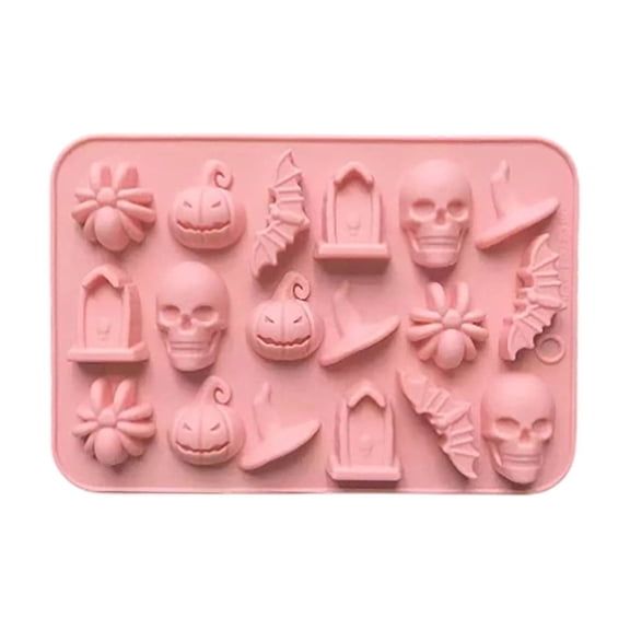 Non Slip Halloween Ice Cube Tray, Reusable Silicone Freezer Mold For Party Drinks, Novelty Ice Cube Maker For Whiskey Cocktail Coffee