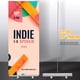 thumbnail image 3 of Set Poster Stand For Display: 80x200cm Roll-Up Banner Holder For Trade Shows Business Events Advertising - Poster Floor Stand, 3 of 6