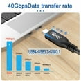 thumbnail image 7 of Chenyang CY USB-IF Certification USB4 Cable 40Gbps Compatible with Thunderbolt 3and4 with 100W Charging and 8K@60Hz 5K@60Hz, 7 of 7