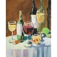 thumbnail image 2 of Slivka, Jane 12x14 White Modern Wood Framed Museum Art Print Titled - Wine Party, 2 of 4