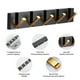 thumbnail image 2 of Wosthever Ganchos Sin perforación Perchero montado en la pared Organizador de chaquetas antioxidantes Soporte colgante antideslizante de aluminio Sala de Juegos de accesorios de baño negro 1 gancho Wosthever HA010064-07B, 2 of 6
