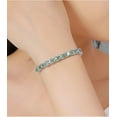 thumbnail image 6 of 3-6.5mm Blue Green Moissanite Bracelets for Women 6-9 Inches D Color VVS1 Diamond Bracelet S925 Sterling Silver Moissanite Tennis Bracelet with Certificate, 6 of 9