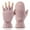 Pink, variant on OZERO Winter Convertible Gloves Flip Top Mittens with Thermal Warm Polar Fleece for Men Women