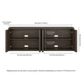 thumbnail image 6 of Savin Rectangular TV Stand for TV's up to 75" in Alder Brown, 6 of 9