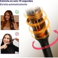 thumbnail image 3 of Estilizador Bluelander Multifuncional Automático 3 en 1, Rizador, Cepillo Alisador y Cepillo Voluminizador con Peine y Pinzas, Control de Temperatura 160–200 °C, Negro, 3 of 5