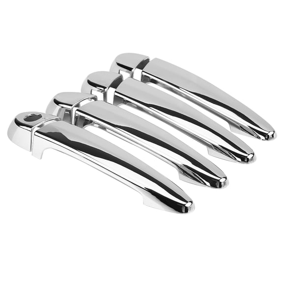 M Buder Juego de 8 Cubiertas Protectoras de Manija de Puerta de Coche de Plástico ABS Plateado Brillante Accesorios de Decoración Exterior para Vehículos BMW (25 cm / 9.8 in)
