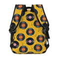thumbnail image 3 of Haiem Retro Vinyl Records Printed School Backpack,Casual Travel Lightweight Backpack,Durable Comfortable Multifunctional Backpack,Laptop Backpack, 3 of 5