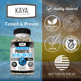 thumbnail image 3 of Kaya Naturals Probiotic 60 Billion CFU | Probiotics for Women, Probiotics for Men and Adults, Natural | Gut Health & Immune Support Supplement | Provides Digestive Support - 60 Vegetable Capsules, 3 of 8
