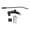 Black, variant on BIMZUC Electric Guitar Vibrato Bridge Tailpiece Zinc Alloy Bridge Stop Bar Tailpiece Replacement Parts with Screws and Wrenches for LP SG Style Guitars, Black, 9.45 inches / 24.00 cm