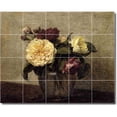 thumbnail image 1 of Ceramic Tile Mural-Henri Fantin-Latour Flowers Floor Tile Mural 19. 60" w x 48" h using (20) 12 x 12 ceramic tiles, 1 of 3