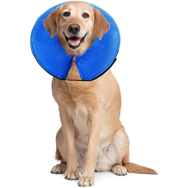 Inflatable Recovery Collar Comfortable Protective Collar for Dogs Cats Adjustable Washable PS005 L