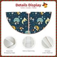 thumbnail image 3 of KLL Christmas Tree Skirt,Party Decorations Farmhouse for Christmas Decorations Holiday Party 48" -Space Sleeping Panda, 3 of 6