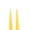 Sunflower, variant on Traditional Danish Style Pointed Taper Candles - 13 Inch - Pairs
