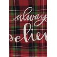 thumbnail image 2 of Always Believe Plaid Dish Towel, 2 of 2
