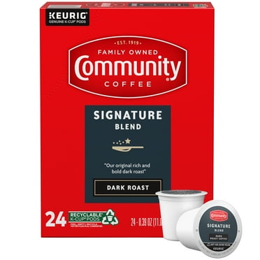 Community Coffee Signature Blend Dark Roast 24 ct Single Serve Keurig K-Cup Pods