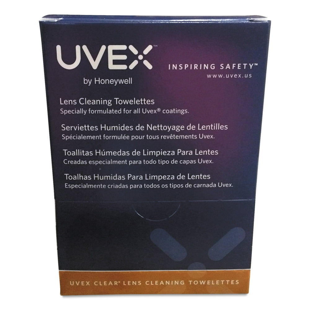 Honeywell Uvex Lens Cleaning Moistened Towelettes, 100/Box Walmart