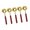 Hong mu she, variant on 5 Pcs Metal Sealing Spoon Wax Seal Spoon Wax Sealing Stamped Melting Spoon for Scrapbooking Album Wedding Invitations