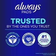 Always Maxi Pads without Wings, Size 4, Overnight Absorbency, 28 count