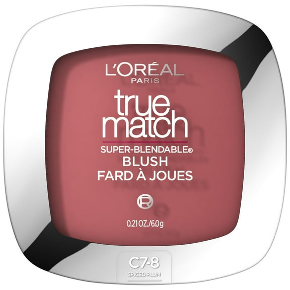 L'Oreal Paris True Match Super Blendable Blush, Soft Powder Texture, Spiced Plum, 0.21 oz
