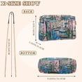 thumbnail image 4 of FORMRS Women Crossbody Purse with Chain Strap Vegan Leather Shoulder Handbag, Blue Plants Window, 4 of 7