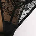 thumbnail image 6 of Women's Lace Thongs, T Back Low Waist Panties Seamless V-Shape Design Lace Thongs for Women, 6 of 8