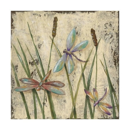 Pointillism Dragonfly Print - Dancing Dragonflies I Print Wall Art By Jade Reynolds