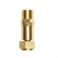 thumbnail image 3 of High Pressure Washer Hose Swivel Adapter, Free Slip Fitting, Made Of Solid Brass, M22 Inlet Connection, 3 of 5