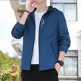 thumbnail image 5 of KaLI_store Jackets for Men Fashion Mens Casual Golf Lightweight Windbreaker Jackets Fall Coat Blue,L, 5 of 5