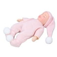 thumbnail image 3 of Figura Recién Nacida En Miniatura De Casa De Muñecas, Suéter Rosa Bebé De Porcelana Para Dormir, Escala 1:12 Para Decoración, 3 of 7