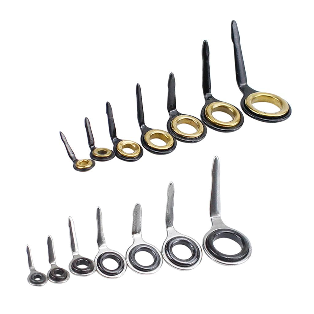 80pcs Fishing Rod Tip Repair Kit 10 Sizes Saltwater Spinning Pole Accessories 