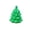 Green, variant on Fllostpr Christmas 3D 3X2.3" Red Luminous Tree Ornament Lamp, Decoration for Desk Bedside Counter Mantel Party