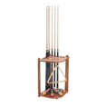 thumbnail image 2 of Billiards Accessories Organizer - Hardwood Cue Rack for 10 Cues, Balls, Rack, Chalk, and Drinks - Ergonomic Design, Oak Finish, 2 of 2